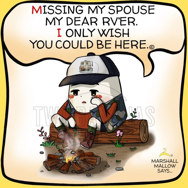 Image #014 Happy Campers Marshall Mallow Cartoon Two Bananas Art