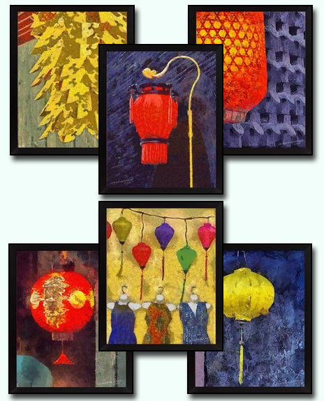 Chinese Lantern Impressionist Art 6 Chinese Lantern DIY Download Millennial Impressionist Paintings Richard Neuman Two Bananas Art