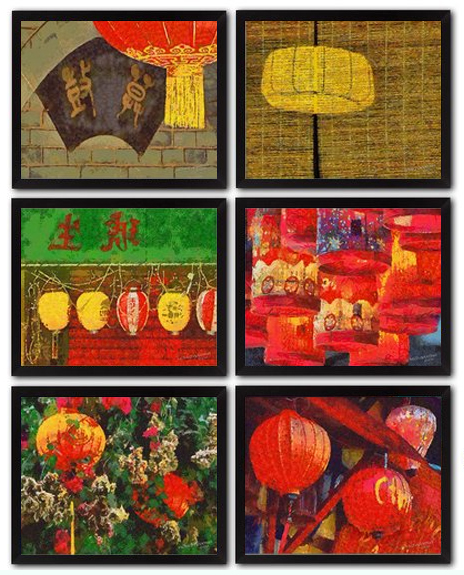 Vietnamese Lantern Impressionist Art 6 Vietnamese Lantern DIY Download Millennial Impressionist Paintings Richard Neuman Two Bananas Art